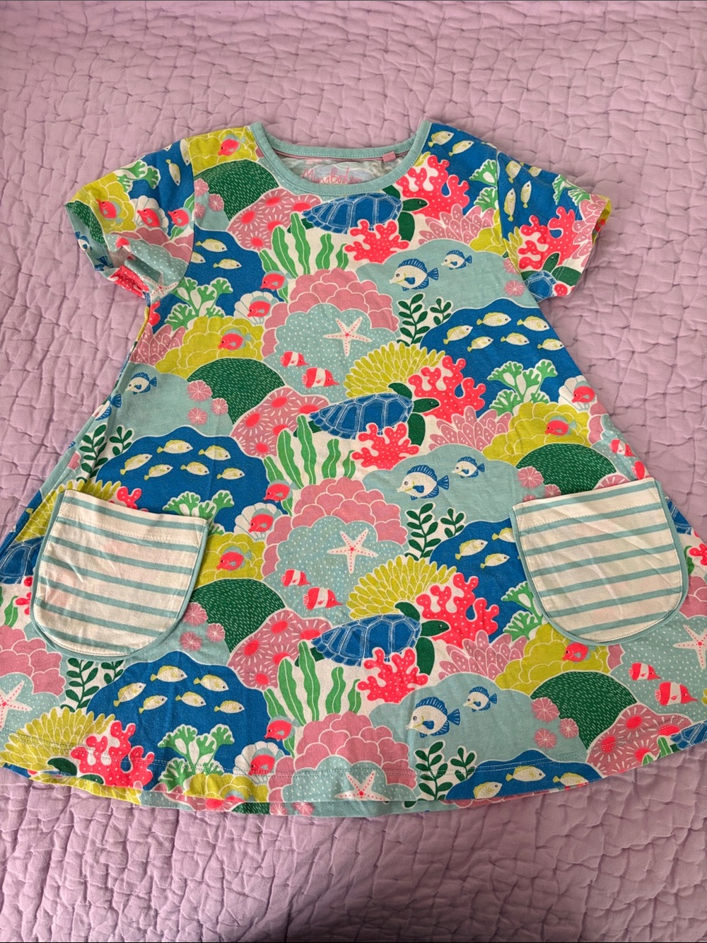 Boden tropical fish dress